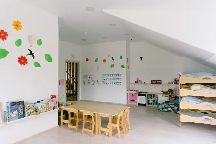 Children playing in a licensed childcare setting